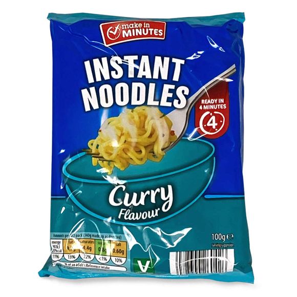 Make In Minutes Instant Noodles- Curry Flavour 100g